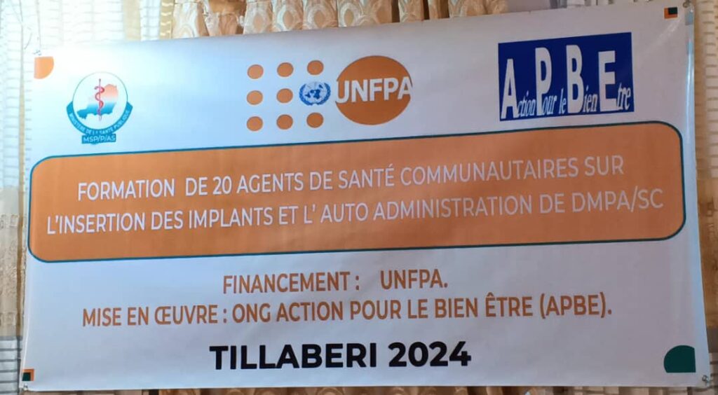 Renforcement des capacités des agents de santé communautaires par le district sanitaire de Tillabery APBE – UNFPA