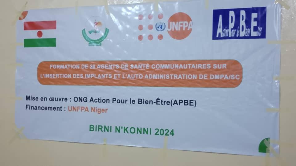Formation des agents de santé communautaires (ASC) du district sanitaire de Birni N’konni sur l’insertion des implants et auto-administrassions d’acétate medroxygesterone dépôt sous cutané (DMPA-SC) .